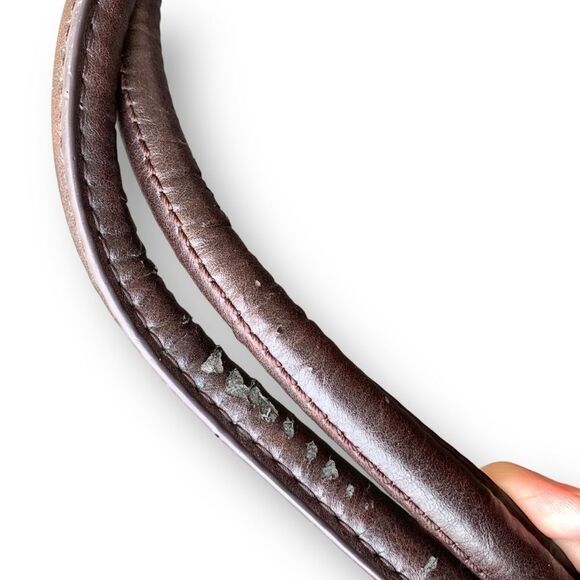 Tignanello Two Tone Satchel Purse Handbag Shoulder Bag Faux Leather - Picture 12 of 16